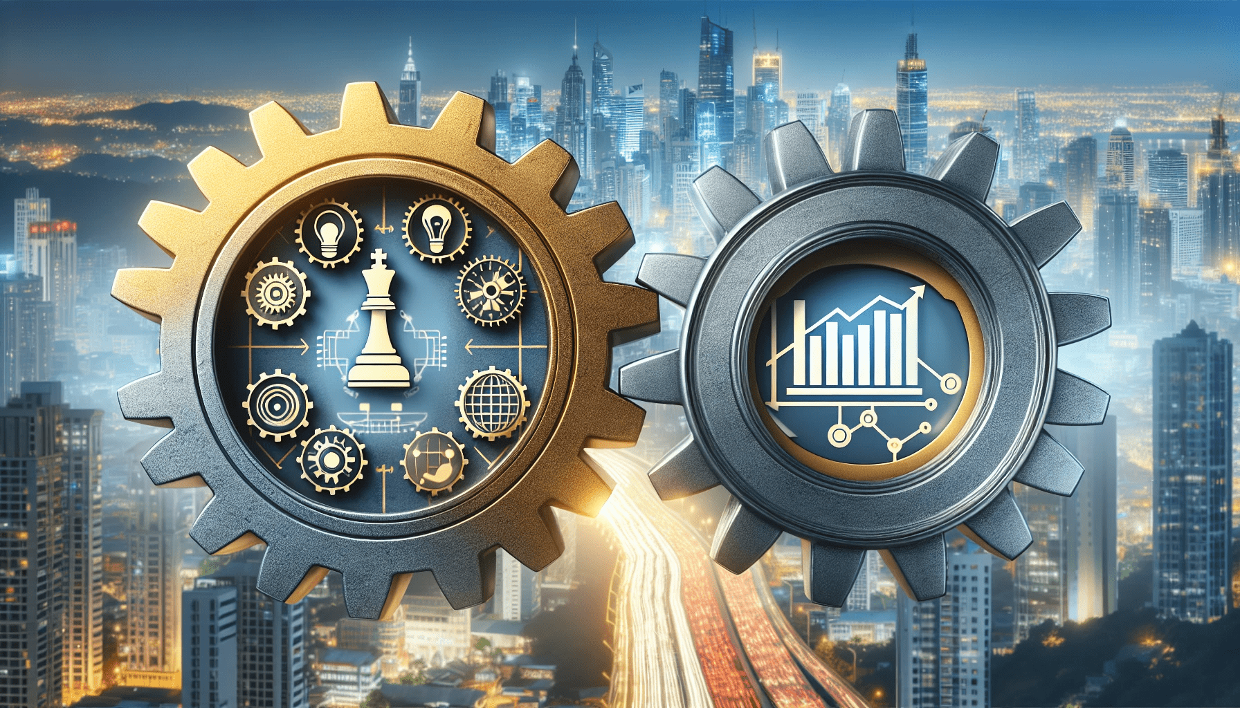 Illustration of business and corporate strategy